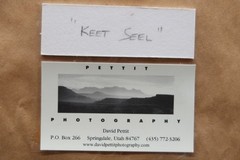 Framed Signed David Pettit 8/02 Photograph Keet Seel Puebloan Cliff Dwelling AZ
