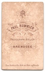 Photograph Paul Rummler, Arendsee, portrait of a gentleman with moustache