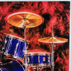 Ruben Martinez Light Photography Art ~ Drum Solo #1 ~ 12″x18″ Sabian Premier