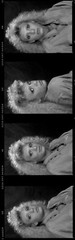 1 roll 15 negatives black & white medium format Kodak TMAX film sexy pin ups