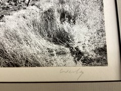 Bob Werling Signed #25 Farm & Moon Black & White Framed Decorator Edition Print
