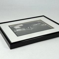 Vintage Louis Armstrong Jazz Trumpet Framed B&W Photo Print 8×10 Gloaguen 1990s