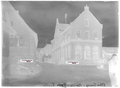 Old Black And White Photo Glass Plate 13X18 Cm Cleebourg Town Hall