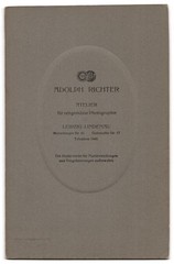Photograph Adolph Richter, Leipzig-Lindenau, Merseburger Str. 61, portrait of a