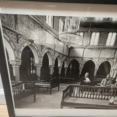 Zion Ozeri Signed ‘Waiting for Seven Jews’ Tunisia Photograph Framed 17×21″