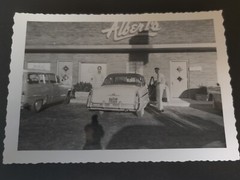 Vintage Photo 50s 60s Albert’s Ford photo Texas license plate