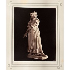 György Klösz album print Vienna World Exhibition 1873 sculpture woman Malfatti