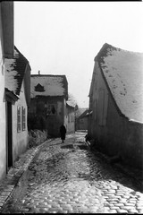 by Eduard PEZDIKA , Vienna Sievering street view, vintage fine art negative!