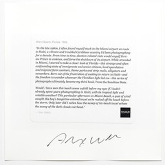 SIGNED Alex Webb Print – Miami Beach, Florida. 1989 – Magnum Square Photo 6 x 6″