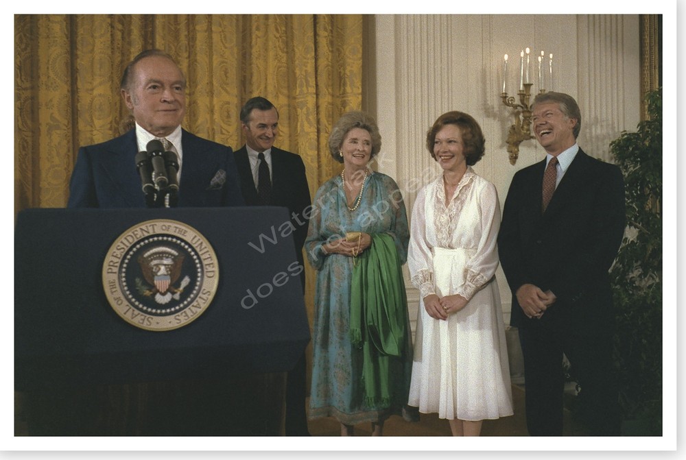 Jimmy Carter And Rosalynn With Dolores And Bob Hope 1978 Silver Halide Photo