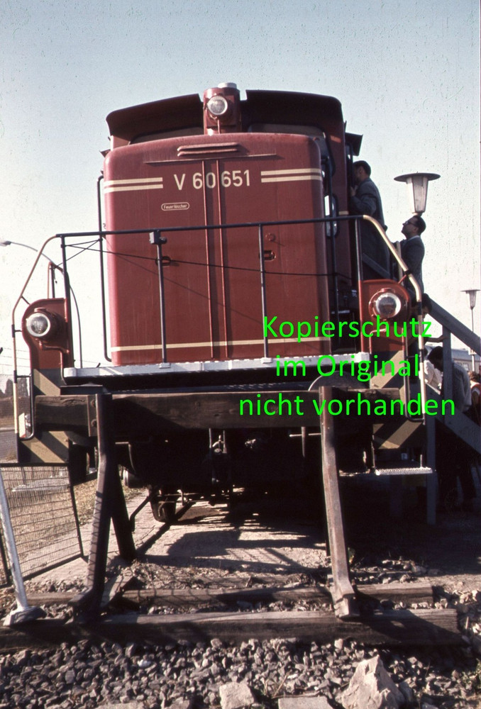 Original slide/slide DB V60 651 diesel locomotive industrial equipment 1959 Berlin – AP44