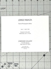 Jorge Ribalta (b. 1963) Art Announcement Card 1994 – Recent Photographic Works