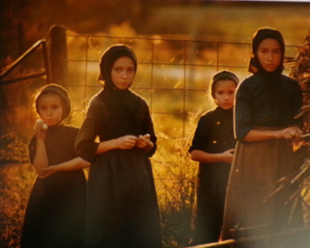 Original Artist Signed Fine Art Portrait Photograph Amish Sisters Barry Jackson