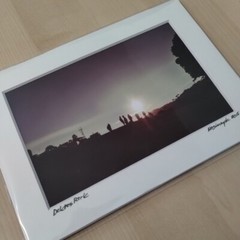 Matted Photo Print San Francisco Sunset Delores Park City Photography Home Decor