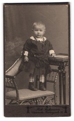 Photograph Rob. Seidemann, Chemnitz, Freibergerstraße 22, little girl with p