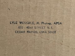 Lyle Wessale original photography copy 24/50 Old Mine signed framed certified