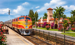 Photo Art Print Florida East Coast Railroad Streamliner Train at Hollywood, FL