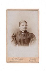 CDV photo woman portrait/woman-Görlitz 1890s