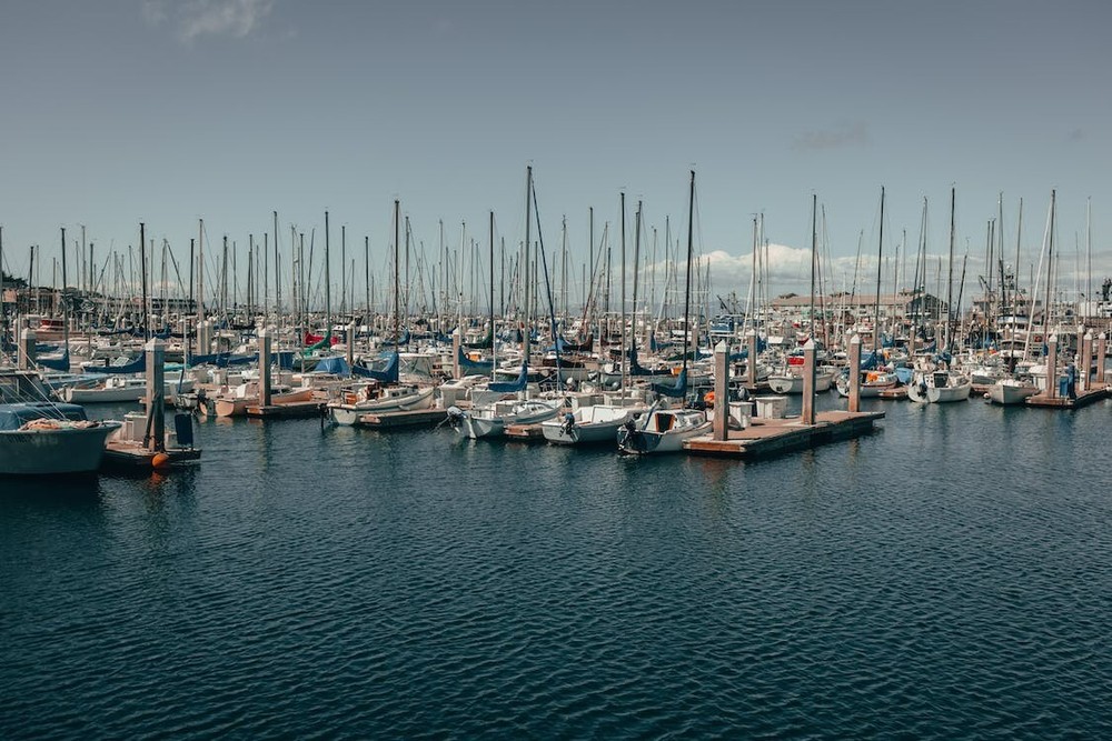 Digital Image Picture Photo Pic Wallpaper Background Boats Docked in the Harbor