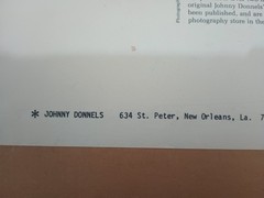 Johnny Donnels Glass Window Garden Signed New Orleans Photo Cracked Glass w/ Bio