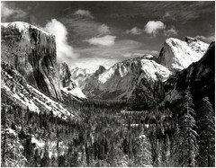 1940 1990s Ansel Adams Yosemite Valley winter inspiration point Large Art Photo