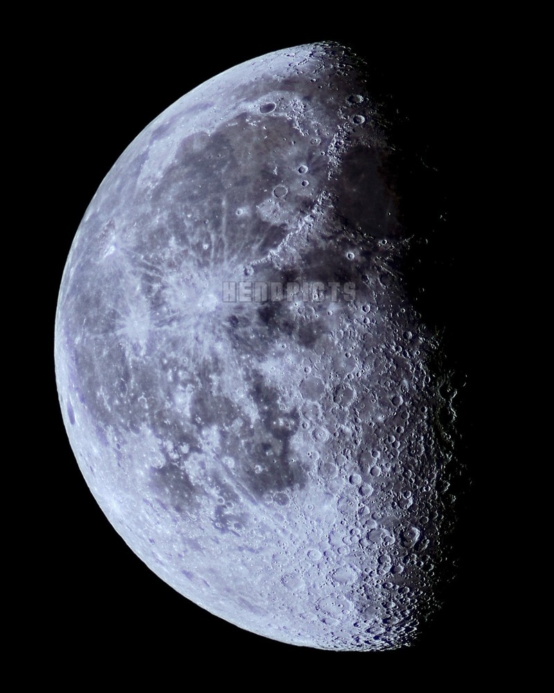 Moon Wall Art 8×10 inch Print 71 Percent Full Moon (Waning Gibbous Phase) M9789
