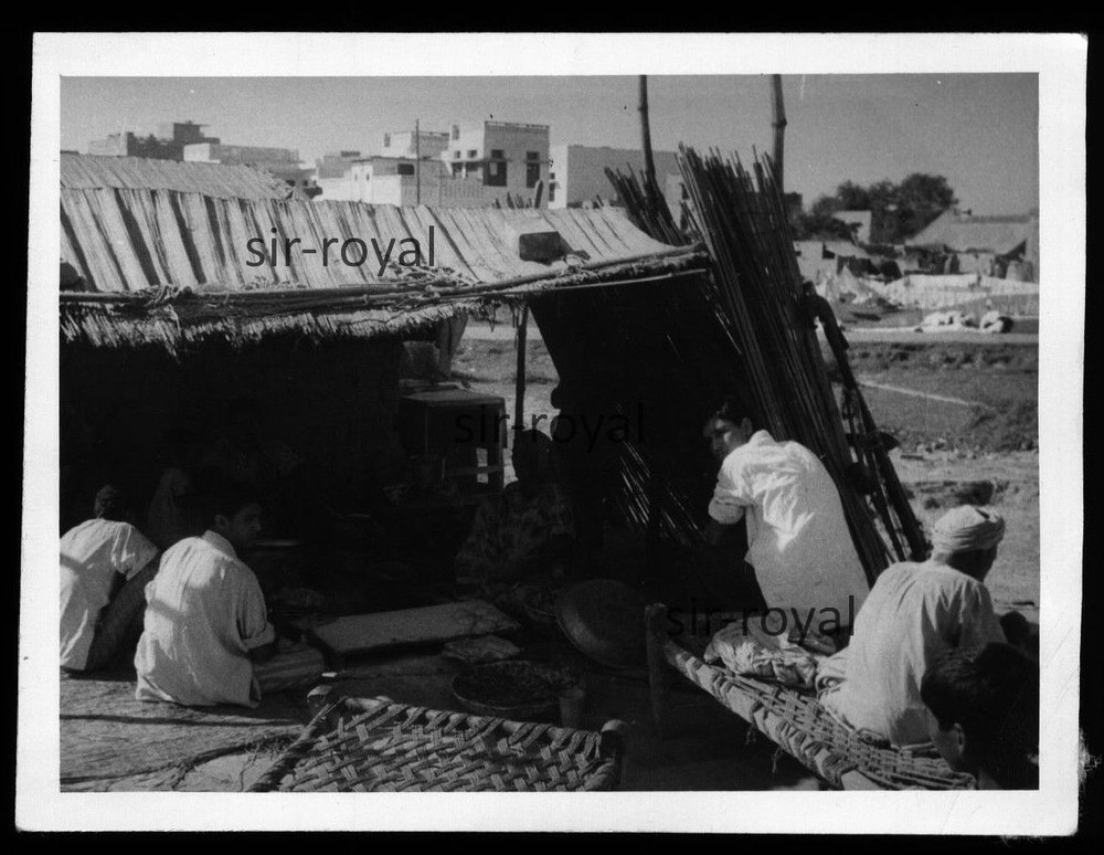 Lahore in Pakistan 1959 – Cabins Dwelling Slum – 1950s – Photo 9x7cm