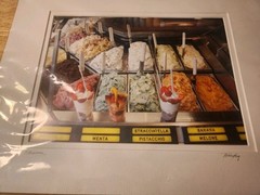 Jim & Caren Fine Art Photography Framed 11×14″ Assorted Ice Cream Photo Signed