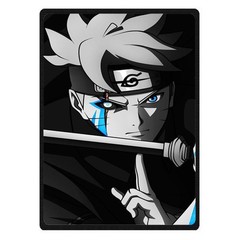 great uzumaki boruto Soft Warm Single-Side Printing Fleece Blanket