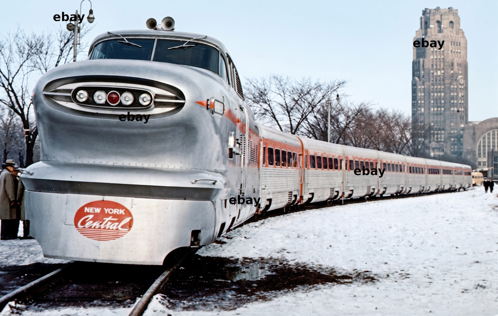 Photo Art Print of New York Central GM Aerotrain at Buffalo, NY in 1956