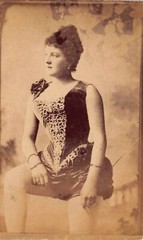 BOUDOIR Photo Card WOMAN lingerie busty victorian vintage antique