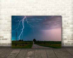 Lightning photography print nature wall art picture country landscape photo