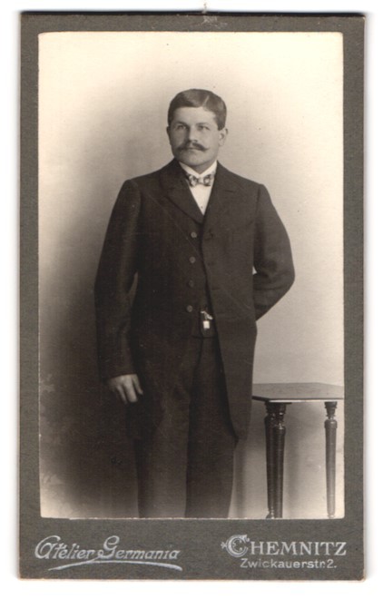 Photography studio Germania, Chemnitz, Zwickauerstr. 2, Portrait Stately He