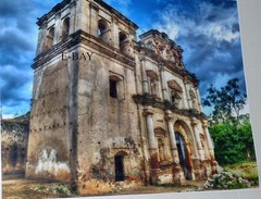 16X20 PHOTO OF LOS REMEDIOS CURCH ANTIGUA GUATEMALA, Guatemalan