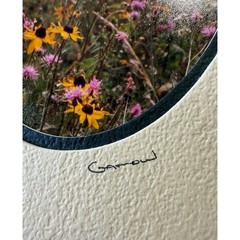 Barry Gamow signed Wild Flowers & Butterfly Nature Photography Art 5″ x 7″ Mated