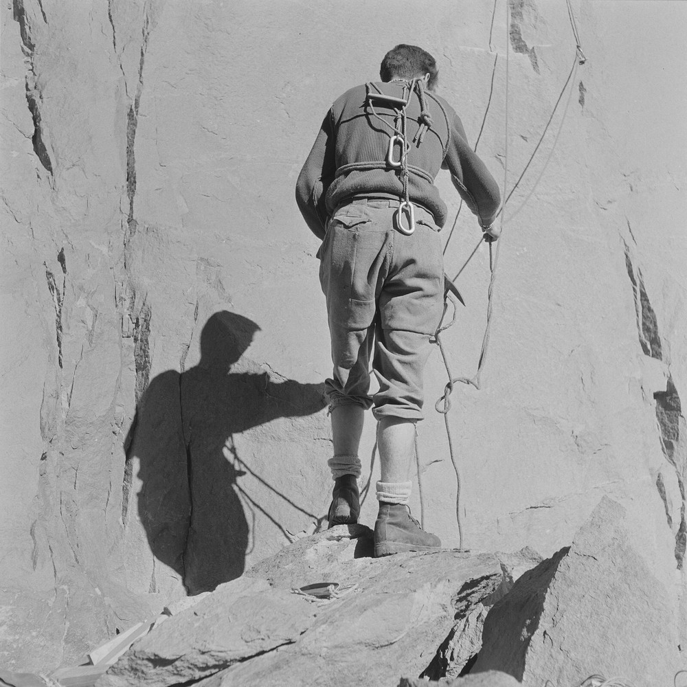 Baryte Photo Print Mountain Climbing Algeria 1960 Format 40x40cm