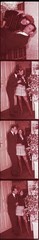 LOT 4x, couple in Christmas time, pretty woman w amazing eyes, vintage fine art