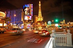  Las Vegas strip traffic original hand signed Giclee photograph by Arnold