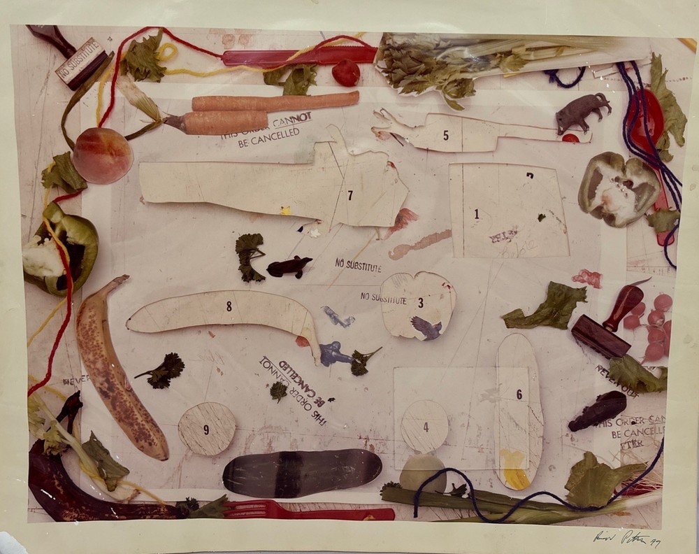 Vintage Original Richard (Ric) Petry 1979 Still Life Collage Photograph Signed