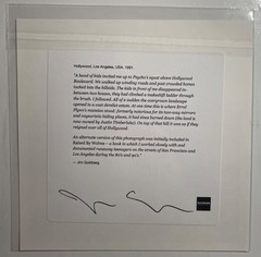 SIGNED JIM GOLDBERG HOLLYWOOD ’91 MAGNUM 6 X 6 SQUARE PRINT HAND MODIFIED NEW
