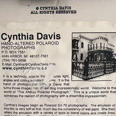 Cynthia Davis “Freshe Java” Signed Hand-Altered Polaroid Photo 48/250 Framed