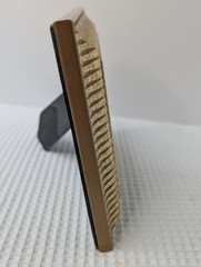 Photo Photograph Gold Tabletop Frame City Landscape Walking Bridge Over Water