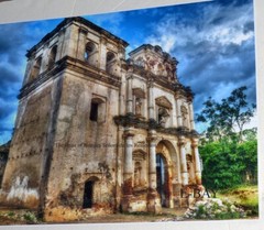 16X20 PHOTO OF LOS REMEDIOS CURCH ANTIGUA GUATEMALA, Guatemalan