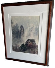 Keith Guo Ji Liang Framed Photograph, ‘Mt. Tian Zi in Mist’ MCM , pencil Signed