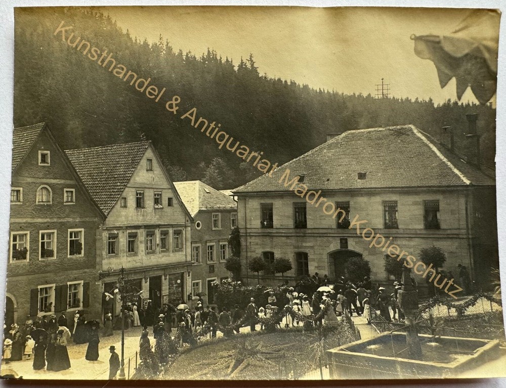 orig. Photo Bad Berneck Fichtelgebirge Bayreuth 1902