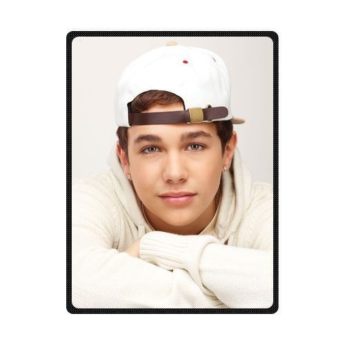 great Austin Mahone Soft Warm Single-Side Printing Flannel Fleece Blanket