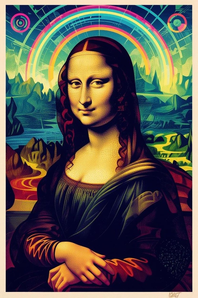Digital Image Picture Photo Wallpaper Background Desktop Art, Mona Reimagined !