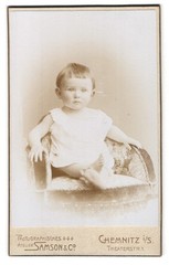 Photograph Samson & Co., Chemnitz i. S., Theaterstr. 1, Portrait Cute Little