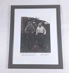 Jim Mayfield Photo, Signed Matted Framed, Clarence & Roscoe Jones, Album Cover