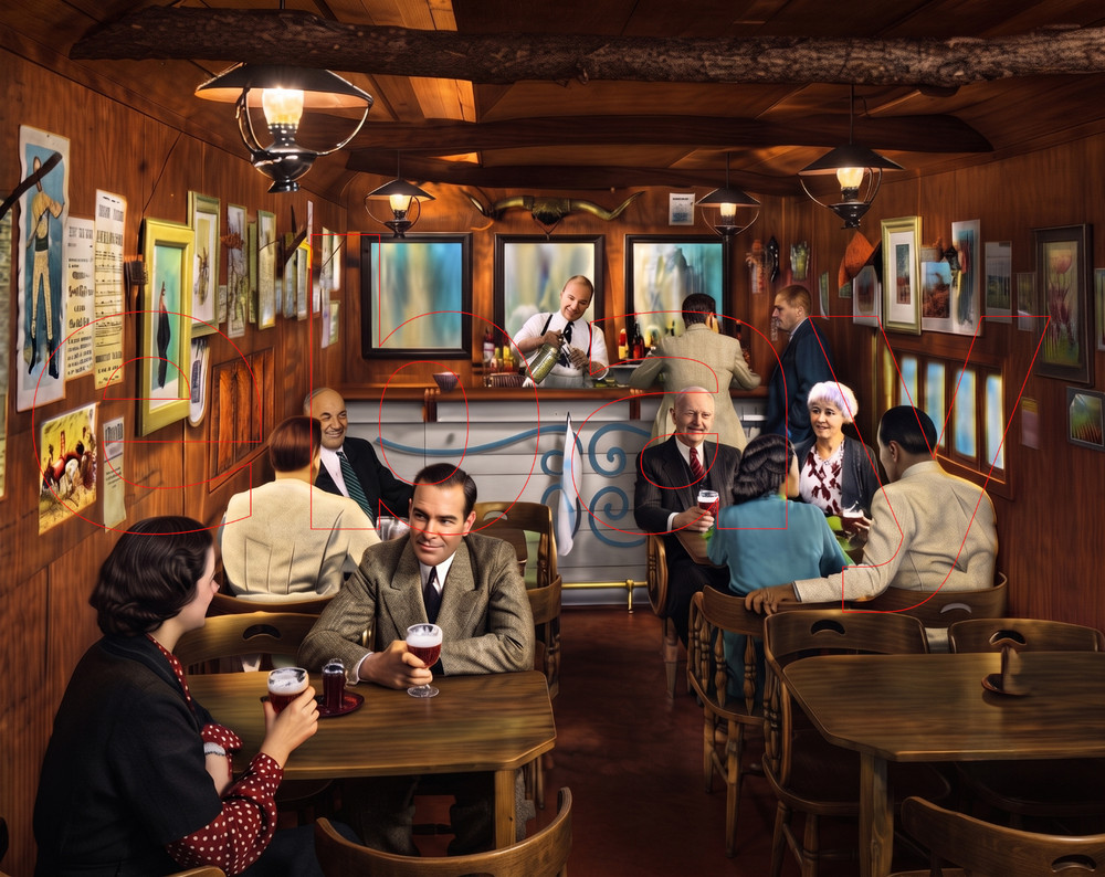 Photo Art Print of the Frontier Shack on the UP’s City of Denver 1936
